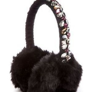 Betsey Johnson Afterparty Earmuffs - Black
